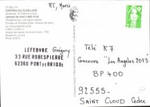 CPM Chateau de Clos Luce Amboise Indre et Loire Leonard de Vinci draperie pour une figure assise Pin