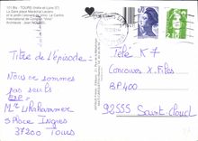 CPM Tours Indre et Loire la Gare Place Marechal Leclerc et le Jardin Leonard de Vinci le Centre Inte