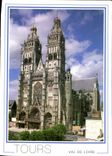 CPM En Touraine Tours Indre et Loire Cathedrale Saint Gatien commencee au debut du XIII siecle et te