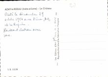 CPM Azay le Rideau Indre et Loire le Chateau