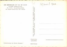 CPM Les Merveilles du Val de Loire Loches Indre et Loire le Porche Roman de l'eglise Saint Ours XII