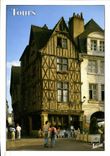 CPM Les Merveilles du Val de Loire Tours Indre et Loire Maison du XV siecle Place Plumereau 