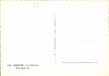 CPM Amboise le Chateau Aile Louis XII 