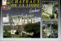 CPM Les Merveilles du Val de Loire Loches Indre et Loire les Logis Royaux vieux Logis a gauche XV si