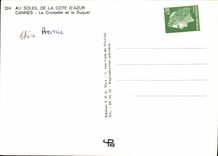 CPM Au Soleil de la Cote d'Azur Cannes la croisette et le Suquet 