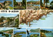 CPM Cote d'Azur Monaco Monte Carlo Menton Beaulieu Nice Villefranche Cap Ferrat Eze Mer Cap d'Ail 