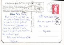 CPM Visage des Landes Coucher de Soleil sur l'Ocean Atlantique le Jour le Calme jour aux spendeurs d