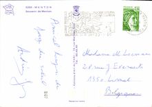 CPM Menton Souvenir de Menton 