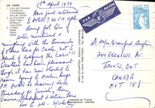 CPM Paris l'Arc de Triomphe la Tour Eiffel l'Opera 