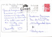 CPM La Cote d'Azur Inoubliable Cannes A M la Croisette by night 