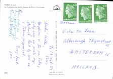 CPM Paris la nuit la Cathedrale Notre Dame de Paris Illuminee 