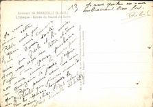 CPM Environs de Marseille B du R l'Estague Entree du Tunnel du Rove 