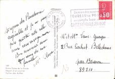 CPM Marseille Notre Dame de la Garde depart d'un courrier Vallon des Auffes 