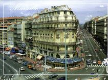 CPM La Provence et ses Charmes Marseille rue de la republique et quai du Port 