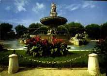CPM La Cite du Roy Rene Aix en provence la Grande Fontaine sur la Rotonde XIX siecle 