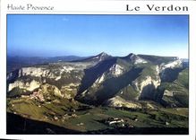 CPM Alpes de Haute Provence les Gorges du Verdon Rougon et la Cassure du Verdon 
