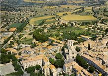 CPM Forcalquier Alpes de Hte Prov vue generale aerienne 