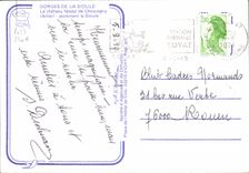 CPM Gorges de la Sioule le Chateau feodal de Chouvigny Allier dominant la Sioule