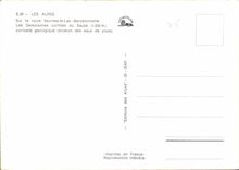 CPM Les Alpes sur la route Savines le Lac Barcelonnette les demoiselles Coiffees du Sauze Curiosite 