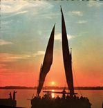 CPM Le Caire Coucher de Soleil sur le Nil 