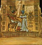 CPM Scene charmante sur le trone du roi 