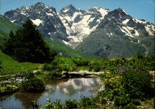 CPM Le Jardin Alpin au Col du Lautaret et Massif de la Meije 