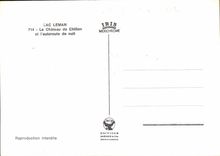 CPM Lac Leman le Chateau de Chillon et l'autoroute de nuit