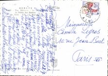 CPM Geneve vue aerienne le Palais des Nations la Rade 