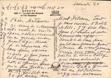 CPM Geneve Le pont des Bergues et l'Ile Rousseau 