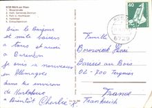 CPM Worth am Rhein Mozartstrabe Kath Gemeinde Zentrum Parl m Hochhauser Hallenbad Einkaufszentrum