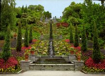 CPM Ile de Mainau au Lac de Constance Escalier d'eau a l'italienne 