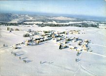 CPM Les Bois Franches Montagnes vue aerienne 