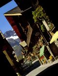 CPM Champery rue du village maisons typiques du Val d'Illiez 