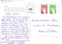 CPM Geneve le jet d'eau et le Mont Blanc 