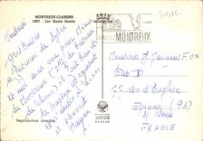 CPM Montreux Clarens les quais fleuris