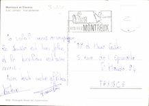 CPM Montreux et Clarens Las Leman vue aerienne 