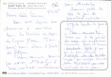 CPM Cote d'Azur French Riviera Saint Paul Alpes Maritimes colombes devant la fontaine provencale