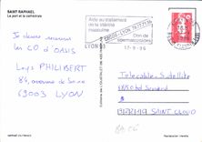 CPM Saint Raphael le port et la cathedrale 