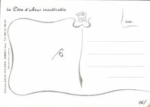 CPM Souvenir de la Cote d'Azur Menton Monaco Antibes Cagnes sur mer Villefranche sur mer Nice Saint 