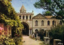 CPM Abbaye de N D de Lerins Ile Saint Honorat Cannes facade de monastere et musee lapidaire 