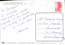 CPM Village vacances familles la Colle sur Loup Alpes Maritimes 