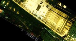 CPM Alger Illuminee L'Hotel de Ville et la Prefecture 