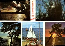 CPM France la Cote d'Argent Couchers de soleil sur l'Atlantique 