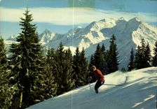 CPM Skieur dans les Alpes 