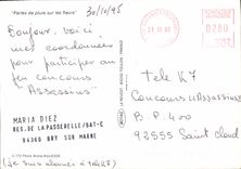 CPM Perles de pluie sur les fleurs 