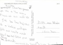 CPM Coucher de soleil sur la cote 