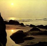 CPM La Bretagne en Couleurs Maree basse au soleil couchant 