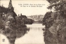 CPA Lyon Parc de la Tete d'Or le Lac et le Coteau St Clair 