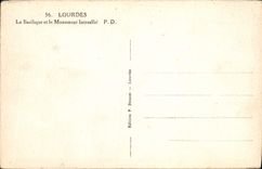 CPA Lourdes La Basilique et le Monument Interallie 