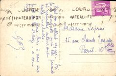 CPA Lourdes la Basilique Vue prise du Chateau Fort 